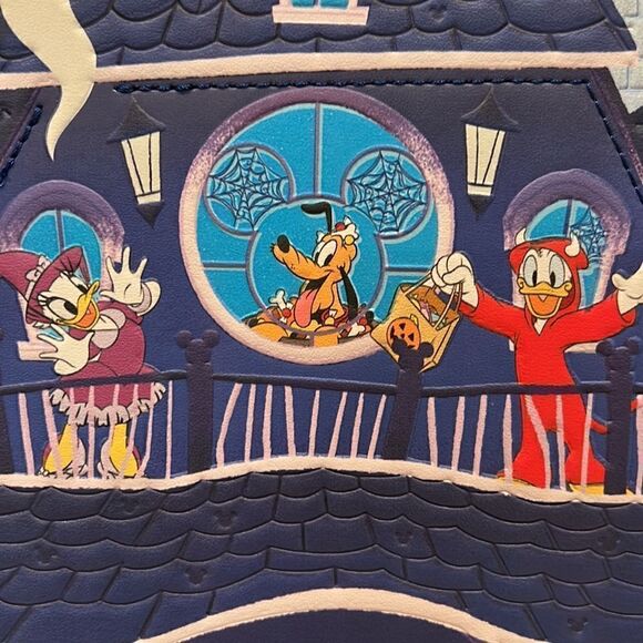 Loungefly X Disney Mickey and Friends Halloween Glow Haunted House Mini Backpack main image 14